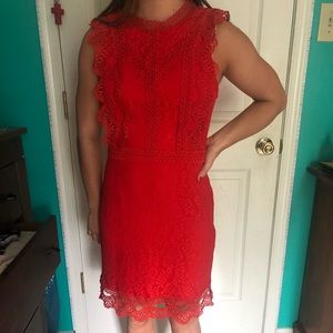 Lulus Red Lace dress